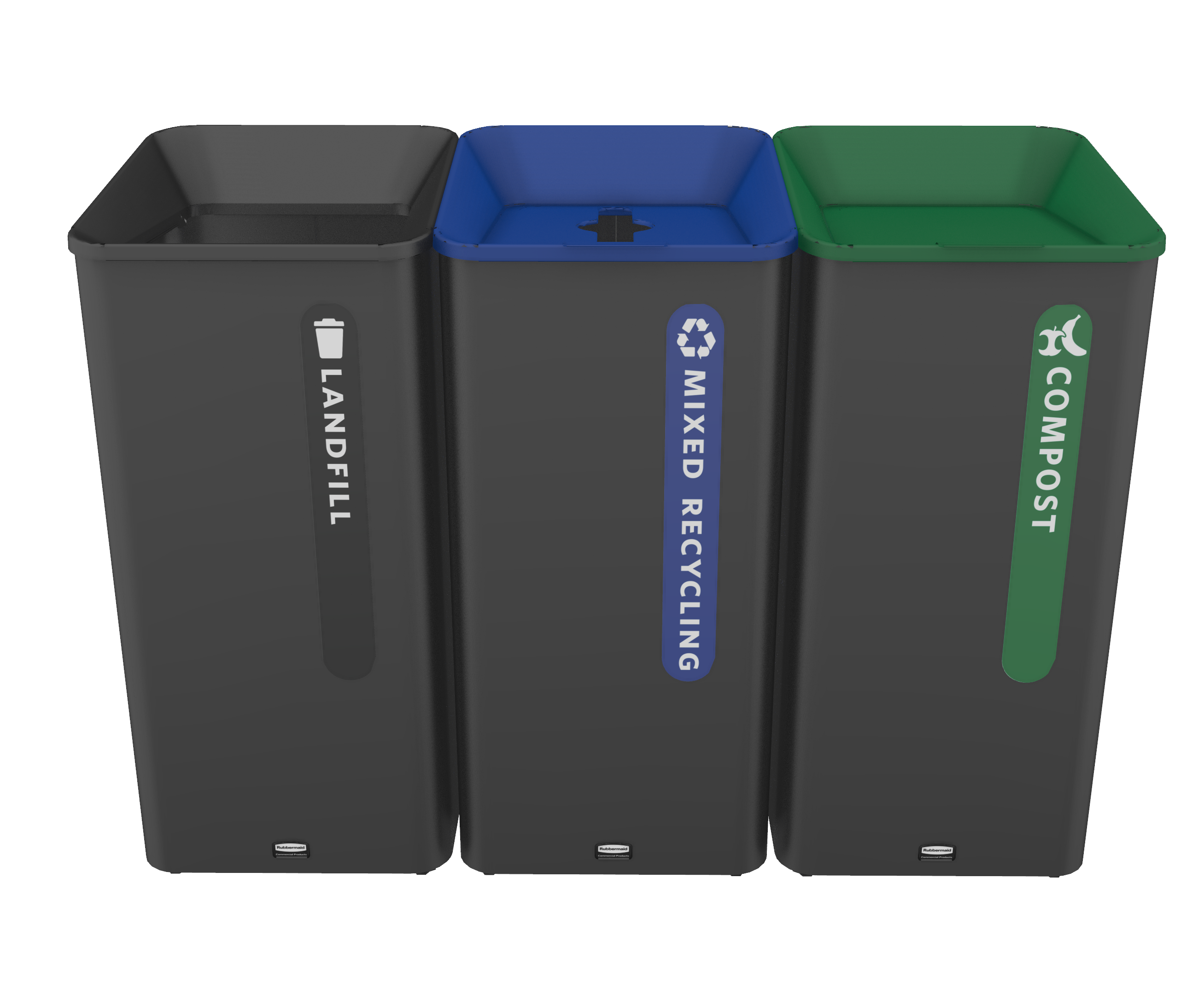 23 갤런 3-스트림 지속 재활용